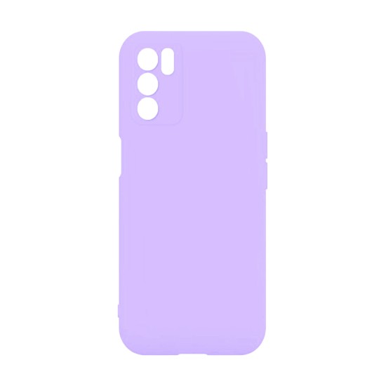 Capa de Silicone com Moldura de Câmera para Oppo A16 Roxo